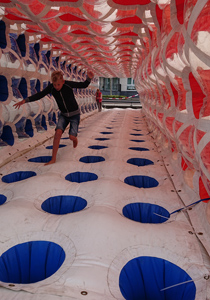 inflatable Air-Bridge on show in Assen (NL)