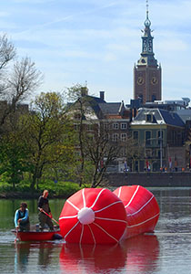 Submarine on show at Blow-Up art The Hague