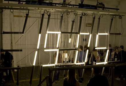 Tube Lamp Clock in London