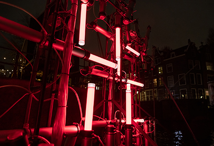 Tube Display at Amsterdam Light Festival #11